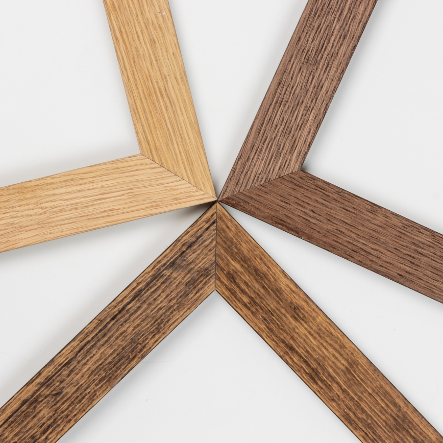 Eglo - Dimmbares LED-Anbaupanel SALOBRENA 2 WOOD LED/25W/230V 4000K 49,5x49,5 cm braun