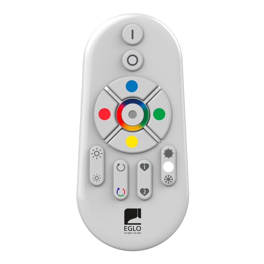 Eglo - Dimmbares LED-RGB-Anbaupanel SALOBRENA-C WOOD LED/30,5W/230V 2700-6500K 64x64 cm dunkelbraun + Fernbedienung