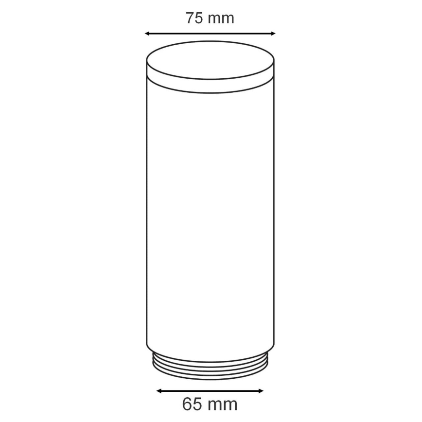 Eglo - Ersatzschirm für die Außenleuchte HELSINKI Ø 7,5 cm