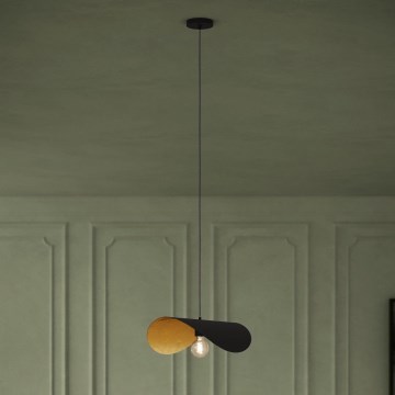 Eglo - Hängeleuchte 1xE27/40W/230V 53 cm schwarz/golden
