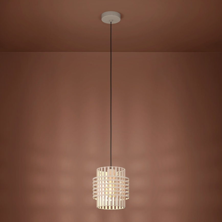 Eglo - Hängeleuchte 1xE27/40W/230V d 21 cm cremefarben