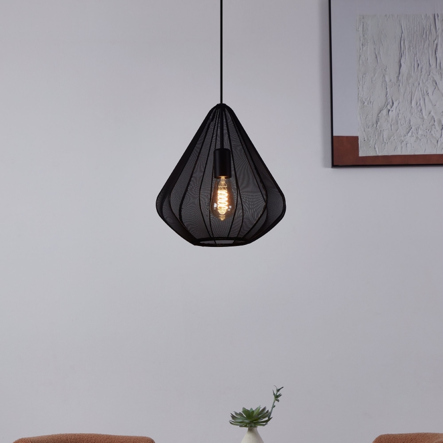 Eglo - Hängeleuchte 1xE27/40W/230V d 33,5 cm schwarz