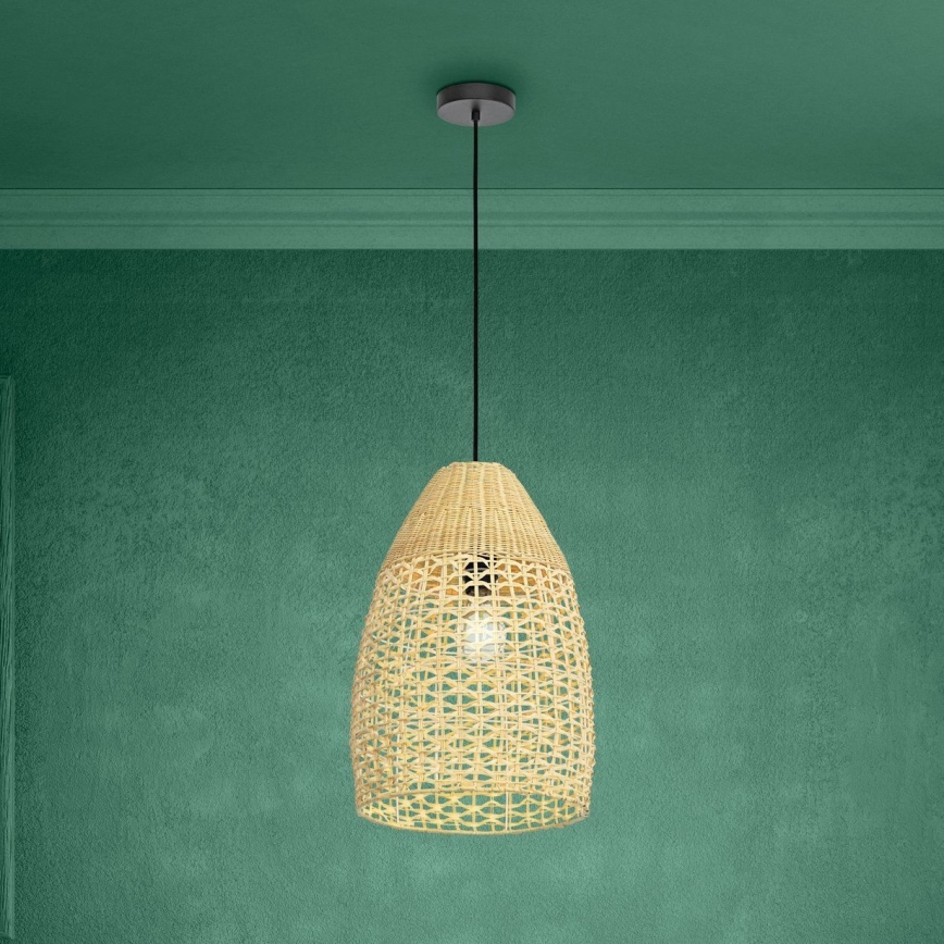 Eglo - Hängeleuchte 1xE27/40W/230V d 35 cm Bambus