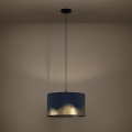 Eglo - Hängeleuchte 1xE27/40W/230V d 38 cm blau/golden