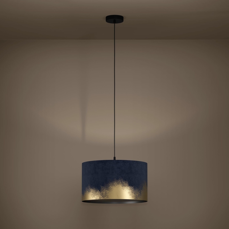 Eglo - Hängeleuchte 1xE27/40W/230V d 38 cm blau/golden