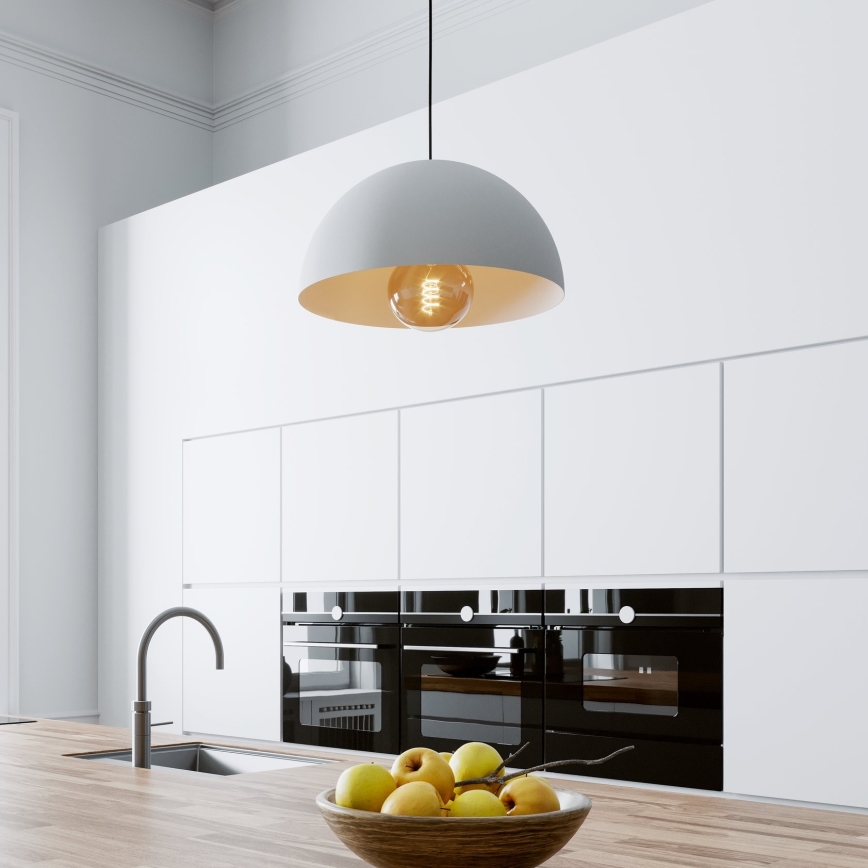 Eglo - Hängeleuchte 1xE27/40W/230V d 38 cm weiß