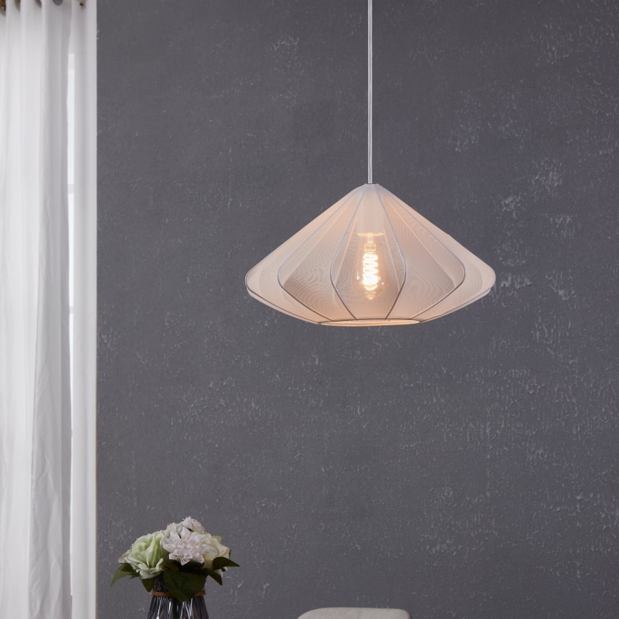 Eglo - Hängeleuchte 1xE27/40W/230V d 42,5 cm weiß