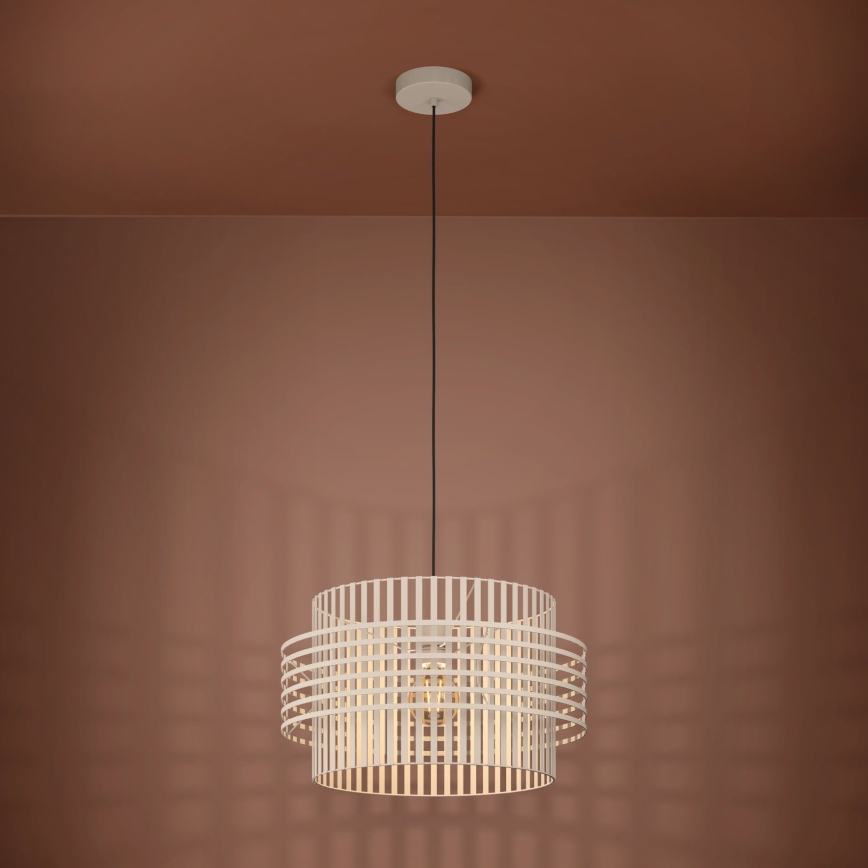 Eglo - Hängeleuchte 1xE27/40W/230V d 48 cm cremefarben
