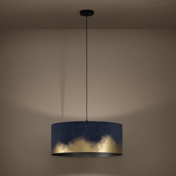 Eglo - Hängeleuchte 1xE27/40W/230V d 53 cm blau/golden
