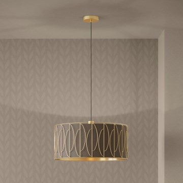 Eglo - Hängeleuchte 1xE27/40W/230V golden/braun