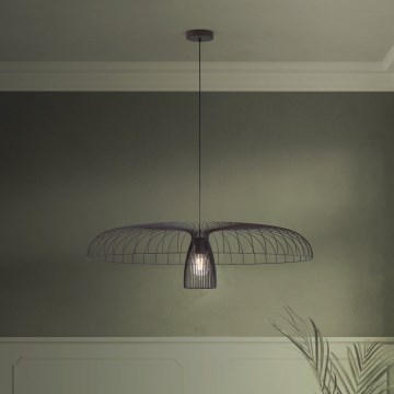 Eglo - Hängeleuchte 1xE27/60W/230V d 98,5 cm schwarz