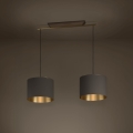 Eglo - Hängeleuchte 2xE27/40W/230V braun/golden