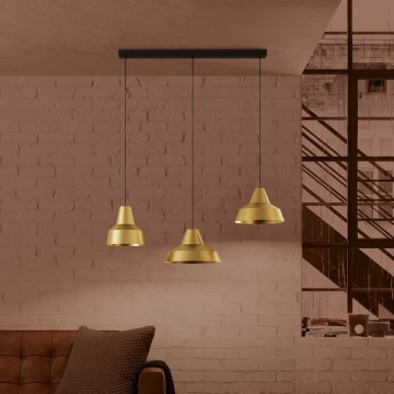 Eglo - Hängeleuchte 3xE27/40W/230V golden