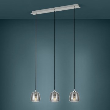 Eglo - Hängeleuchte 3xE27/40W/230V rauchig