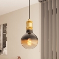 Eglo - Hängeleuchte an Kabel 1xE27/40W/230V goldfarben
