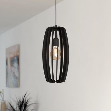 Eglo - Hängeleuchte an Kabel 1xE27/40W/230V schwarz