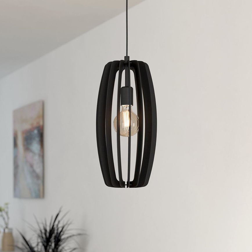 Eglo - Hängeleuchte an Kabel 1xE27/40W/230V schwarz