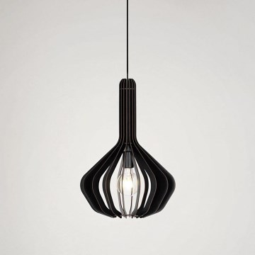 Eglo - Hängeleuchte an Kabel 1xE27/40W/230V Ø 38 cm schwarz
