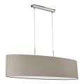 Eglo - Hängeleuchte an Kabel 2xE27/60W/230V Taupe
