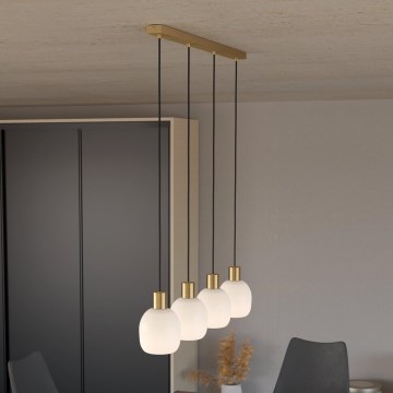 Eglo - Hängeleuchte an Seil 4xE27/40W/230V