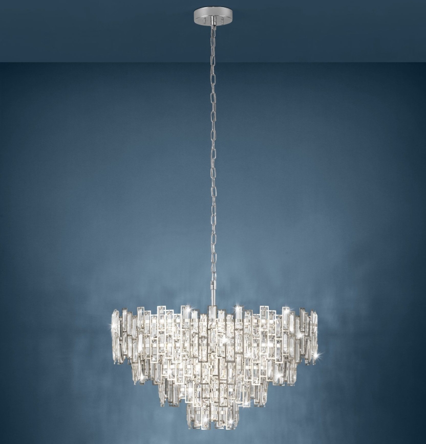 Eglo - Kronleuchter an Kette 10xE14/25W/230V T. 78 cm