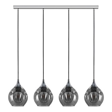 Eglo - Kronleuchter an Schnur BREGALLA 4xE27/40W/230V