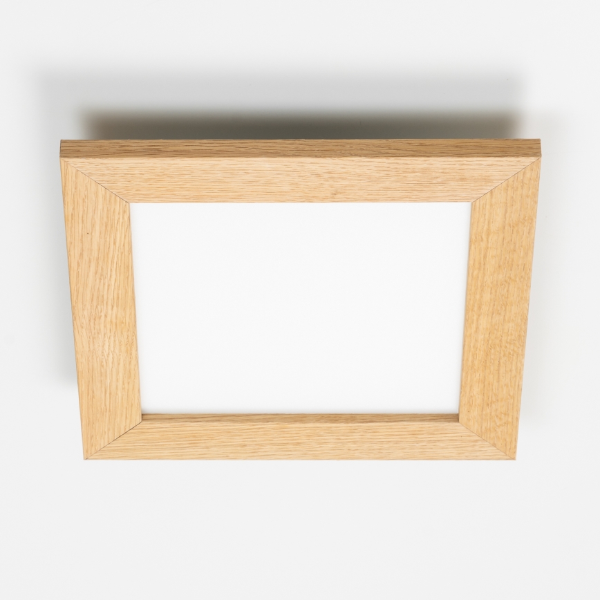 Eglo - LED-Anbaupanel SALOBRENA-RW WOOD LED/17W/230V 2700/4000K 30x30 cm braun