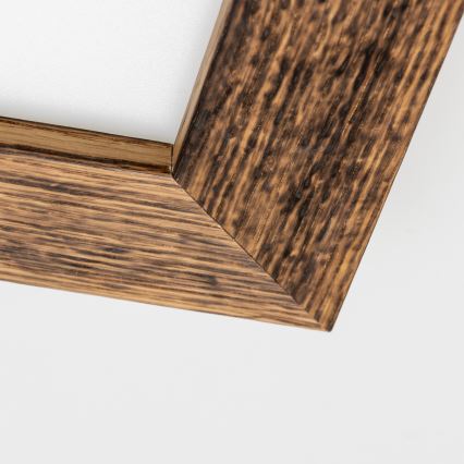 Eglo - LED-Anbaupanel SALOBRENA-RW WOOD LED/17W/230V 2700/4000K 34x34 cm braun