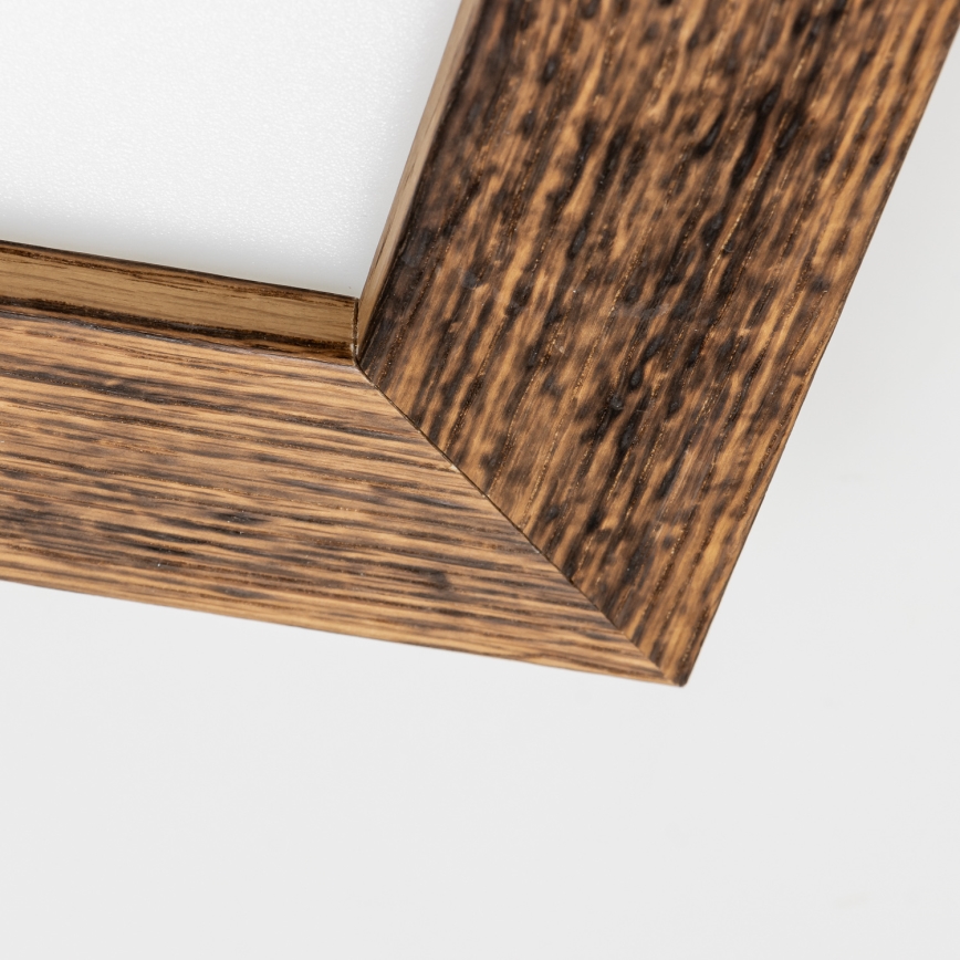 Eglo - LED-Anbaupanel SALOBRENA-RW WOOD LED/17W/230V 2700/4000K 34x34 cm braun