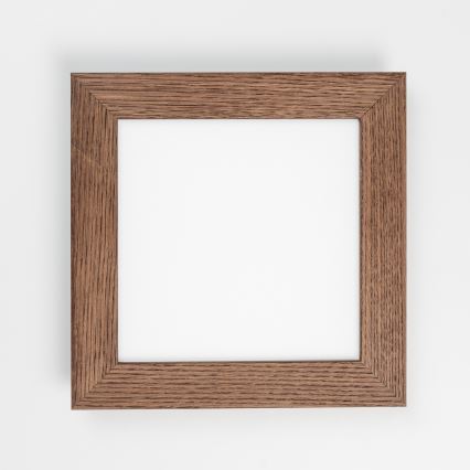 Eglo - LED-Anbaupanel SALOBRENA-RW WOOD LED/17W/230V 2700/4000K 34x34 cm dunkelbraun