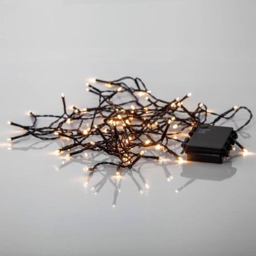 Eglo - LED Außen-Weihnachtslichterkette 80xLED/3xAA 6,1m IP44