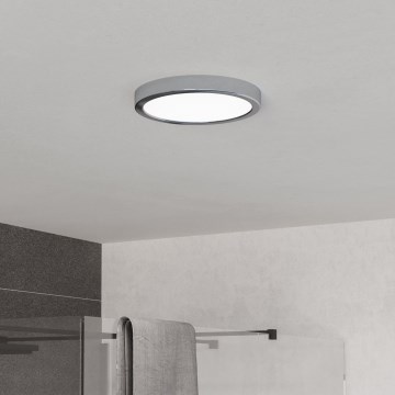 Eglo - LED-Badezimmer-Deckenleuchte LED/11,5W/230V 2700/4000/6500K Ø 21,1 cm IP44 glänzender Chrom