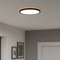 Eglo - LED Badezimmer-Deckenleuchte LED/13,9W/230V 2700/4000/6500K Ø 30 cm IP44 schwarz