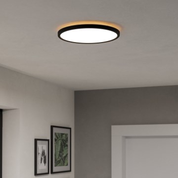 Eglo - LED Badezimmer-Deckenleuchte LED/13,9W/230V 2700/4000/6500K Ø 30 cm IP44 schwarz