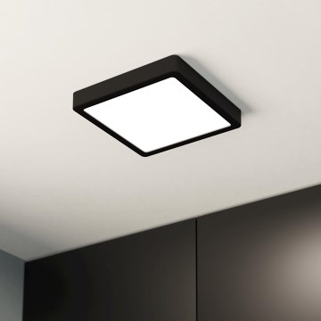 Eglo - LED Badezimmer-Deckenleuchte LED/17W/230V IP44 schwarz