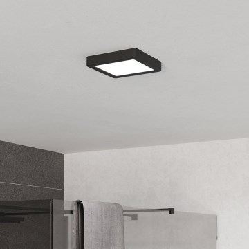 Eglo - LED-Badezimmer-Deckenleuchte LED/7W/230V 2700/4000/6500K 15x15 cm IP44 schwarz