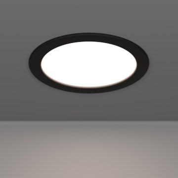 Eglo - LED Badezimmer-Einbauleuchte LED/10,5W/230V 2700/4000/6500K Ø 16,8 cm IP44 schwarz