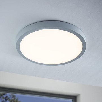 Eglo - LED Deckenleuchte 1xLED/25W/230V silber rund 2500 lm