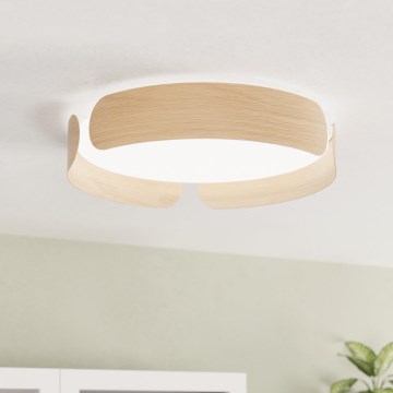 Eglo - LED-Deckenleuchte, 20 W, 230 V, Ø 37 cm, beige