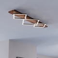 Eglo - LED Deckenleuchte 2xLED/13W/230V + LED/16W schwarz/braun