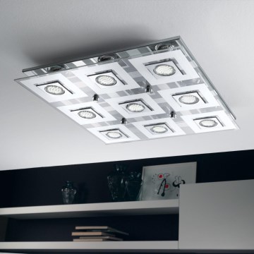 Eglo - LED-Deckenleuchte 9xGU10/3W/230V