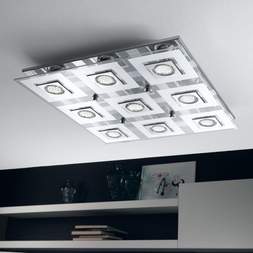 Eglo - LED-Deckenleuchte 9xGU10/3W/230V