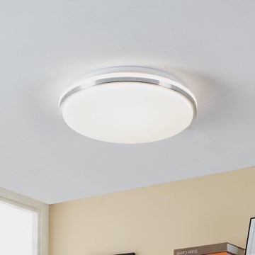 Eglo - LED-Deckenleuchte für Badezimmer LED/15,6W/230V IP44 glänzendes Chrom