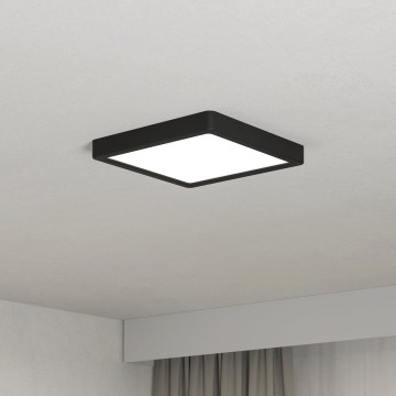 Eglo - LED-Deckenleuchte LED/10,5W/230V 2700/4000/6500K 22x22cm schwarz