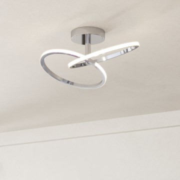 Eglo - LED-Deckenleuchte LED/12W/230V 2700/4000/6500K glänzender Chrom