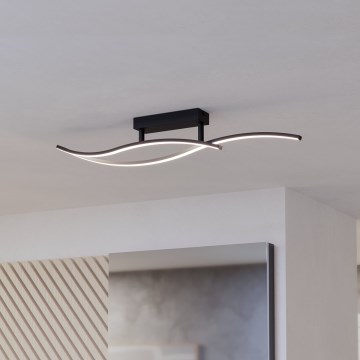 Eglo - LED-Deckenleuchte LED/12W/230V 4000K schwarz
