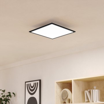 Eglo - LED-Deckenleuchte LED/18,8W/230V 2700/4000/6500K 40x40 cm schwarz