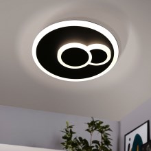 Eglo - LED Deckenleuchte LED/7,8W/230V Durchschn. 20 cm schwarz