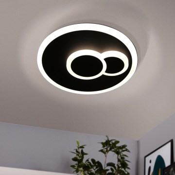 Eglo - LED Deckenleuchte LED/7,8W/230V Ø 20 cm schwarz