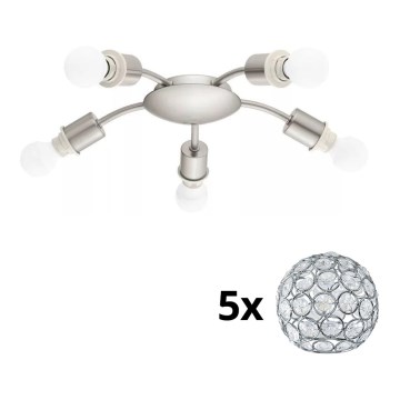 Eglo - LED Deckenleuchte MY CHOICE 5xE14/4W/230V mattchrom